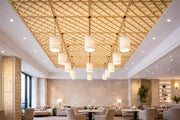 DGM28-D2 Diamond Patterned Paintable Ceiling and Wall Panel 50 cm image 1