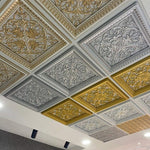 DKP60-A Avantgarde Gold PVC Ceiling Panel 60×60 cm image 5