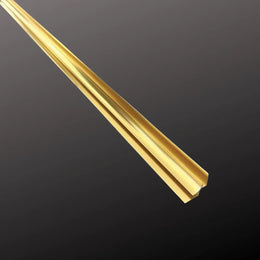 AL-IC-A ALUMINIUM GOLD CORNER PVC PANEL TRIM image 0