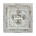 DK90-BA White with Gold Square Palace Ceiling 90×90 cm image 0