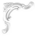 D85002C Diamond Paintable PS 2.5cm Interlocking Corner Moulding image 0