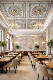 DK150-P  Silver Square Palace Ceiling 150×150 cm image 1