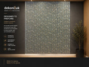Wave Design Grey and Gold PVC Panel HS-036 image 2