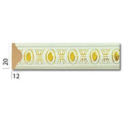 DA20-BA Audy White Gold Wall and Ceiling Lath 2cm image 0